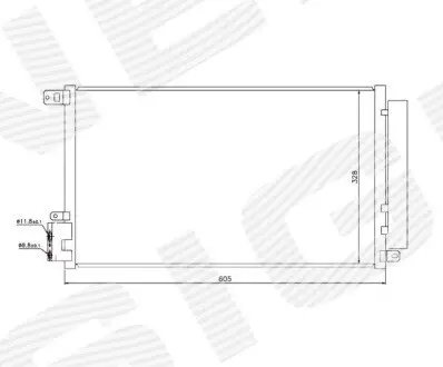 Радиатор кондиционера Signeda RC940095 (фото 1)