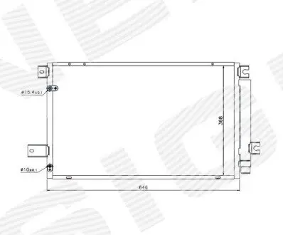 Фото радіатор кондиціонера Signeda RC940022 Радіатор кондиціонера Signeda RC940022