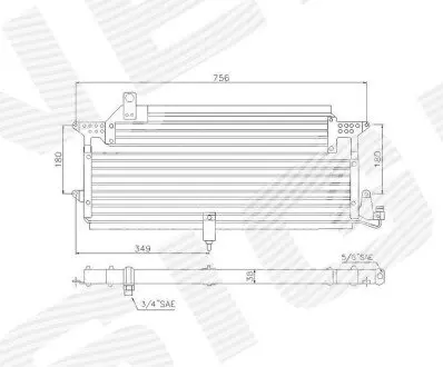 Радиатор кондиционера Signeda RC94328