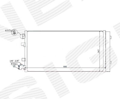 Радиатор кондиционера Signeda RC940160