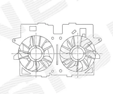 Диффузор радиатора Signeda RDMZF10040