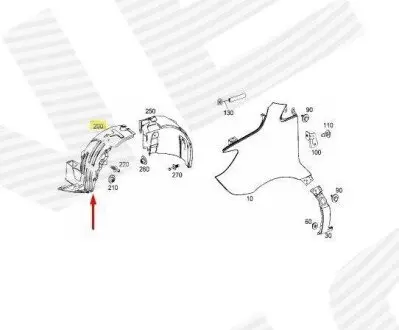 Подкрылок Signeda PBZ11133AOL