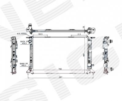 Радиатор Signeda RA60323