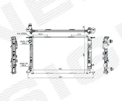 Радиатор Signeda RA60323