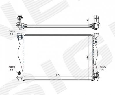 Радиатор Signeda RA60234Q