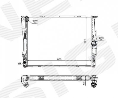 Радиатор Signeda RA60786Q