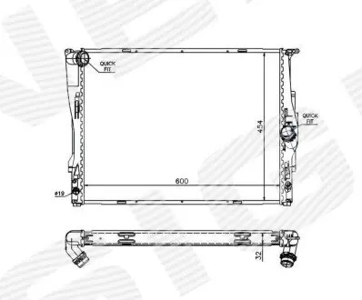 Радиатор Signeda RA60786Q