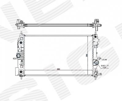 Радіатор Signeda RA630724