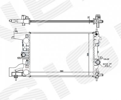 Радіатор Signeda RA630727