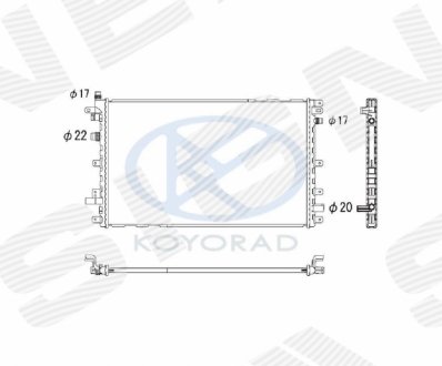 Радиатор Signeda RA630772K (фото 1)