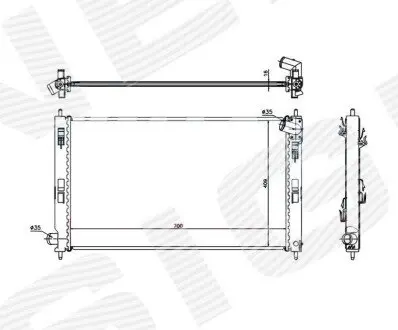 Радиатор Signeda RA628952Q