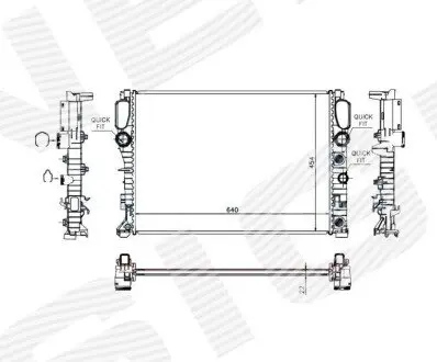 Радіатор Signeda RA62792Q