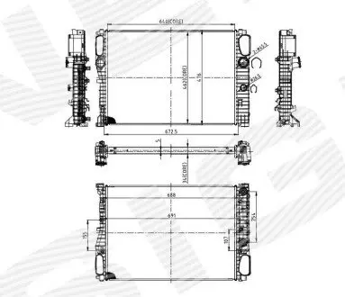Радіатор Signeda RA62797A