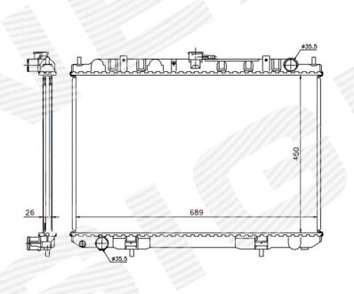 Радіатор Signeda RA68703Q