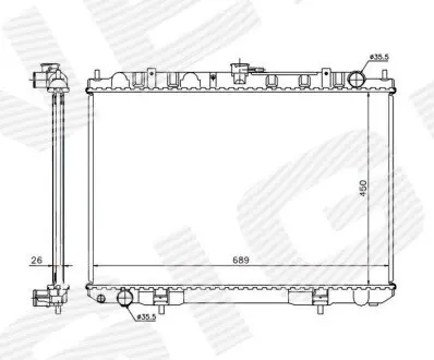 Радиатор Signeda RA68703Q