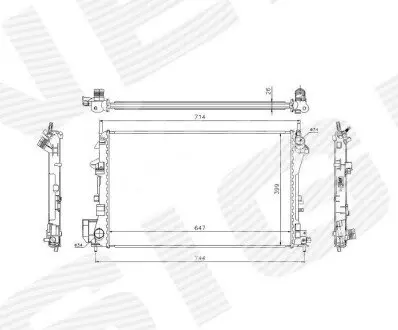 Радіатор Signeda RA63024A