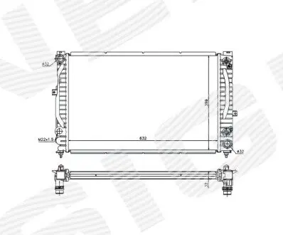 Радиатор Signeda RA60228Q