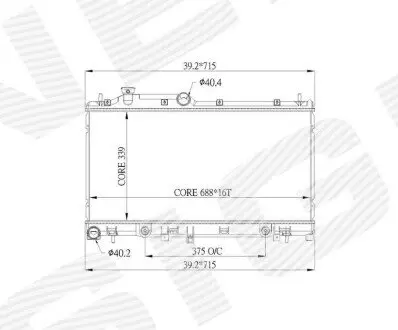 Радиатор Signeda RA67714Q