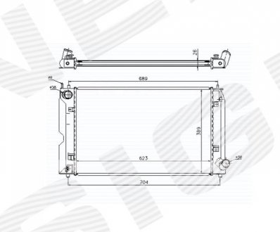 Радиатор Signeda RA64647A