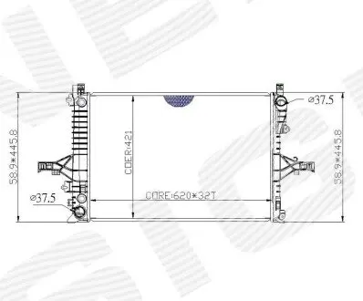 Радіатор Signeda RA65557Q