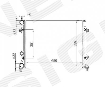 Радиатор Signeda RA65296Q