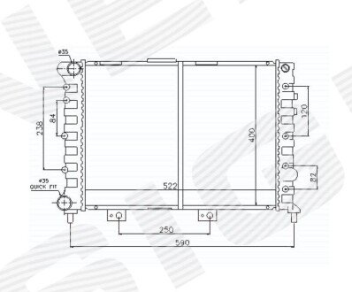 Радиатор Signeda RA60049