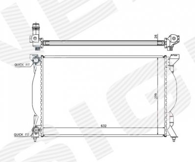 Радиатор Signeda RA60304Q