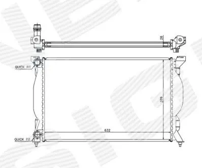 Радиатор Signeda RA60304Q