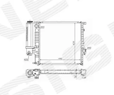 Радіатор Signeda RA60623Q