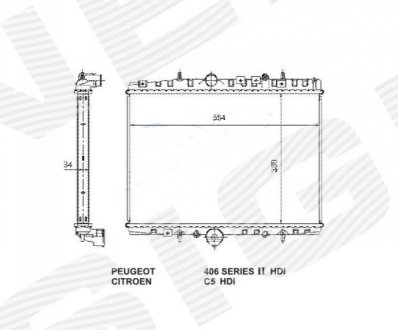 Радиатор Signeda RA61291Q