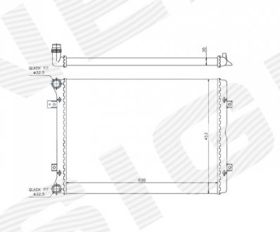 Радиатор Signeda RA65014