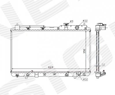 Радиатор Signeda RA681021Q (фото 1)