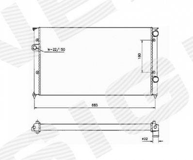 Радіатор Signeda RA65247A