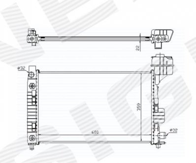 Радіатор Signeda RA62661