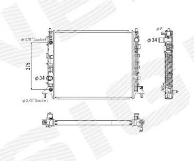 Радиатор Signeda RA13598Q