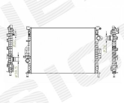 Радиатор Signeda RA65615Q