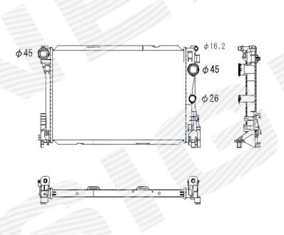 Радиатор Signeda RA67167