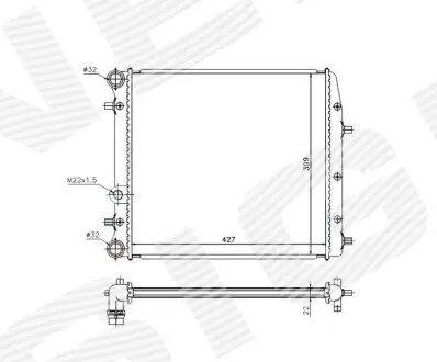 Радиатор Signeda RA65269A