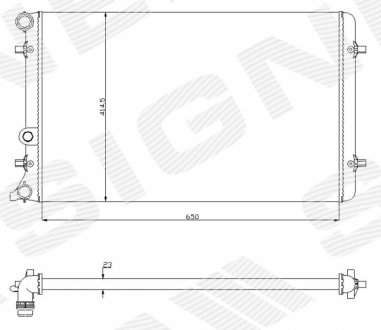 Радиатор Signeda RA65201A