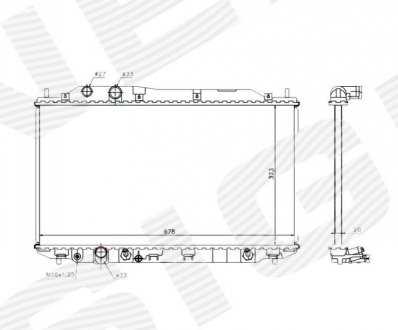 Радиатор Signeda RA68141Q