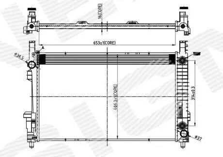 Радиатор Signeda RA62799A