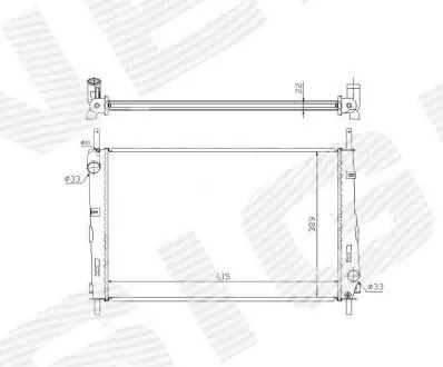 Радиатор Signeda RA62041Q