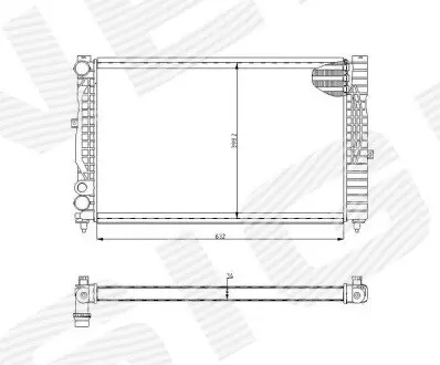 Радиатор Signeda RA60489A/60299