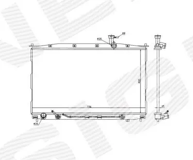 Радіатор Signeda RA67506Q