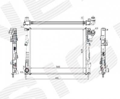 Радиатор Signeda RA63122Q