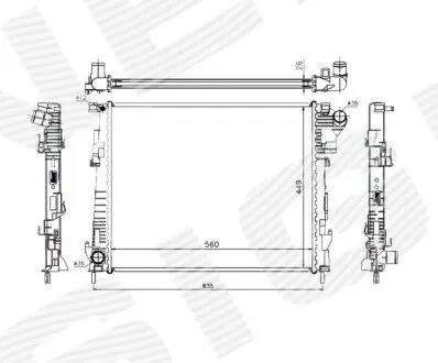Радиатор Signeda RA63122Q