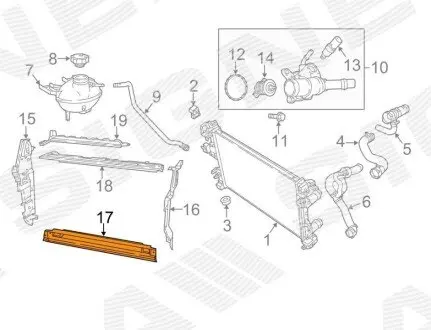 Дефлектор воздушный JEEP COMPASS, 17 - Signeda PCR33311AW