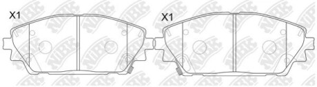 Колодки передні Mazda 3 2018-- NiBK PN5821