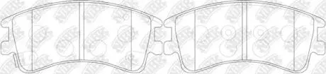 Фото колодки передні Mazda 6 (GG) NiBK PN5526 Колодки передні Mazda 6 (GG) NiBK PN5526