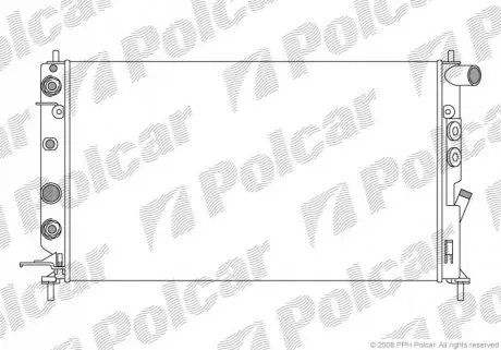 Радиатор охлаждения Polcar 551608A6
